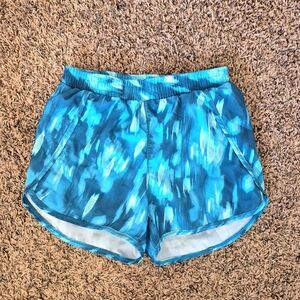 All in Motion Teal Patterned Athletic Shorts Size Large 10/12